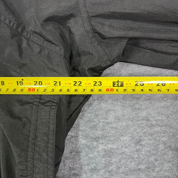 Vintage Mens Large Black Green Fleece Lined Hooded Bomber Jacket Pacific Trail - Picture 6 of 8